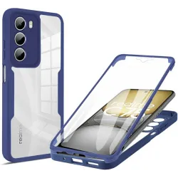 Phonesta Slim Protect 360 hoesje met Screenprotector voor Realme 14x / C75 - Blauw
