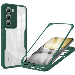 Phonesta Slim Protect 360 hoesje met Screenprotector voor Realme 14x / C75 - Groen