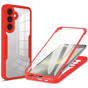 Phonesta Slim Protect 360 hoesje met Screenprotector voor Samsung Galaxy A55 - Rood