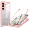 Phonesta Slim Protect 360 hoesje met Screenprotector voor Samsung Galaxy S25 Plus/S24 Plus - Roze