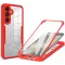 Phonesta Slim Protect 360 hoesje met Screenprotector voor Samsung Galaxy S25/S24 - Rood
