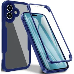 Phonesta Slim Protect 360 hoesje met Screenprotector voor Apple iPhone 17 - Blauw
