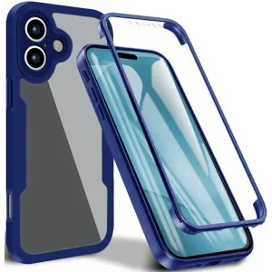 Phonesta Slim Protect 360 hoesje met Screenprotector voor Apple iPhone 17 - Blauw