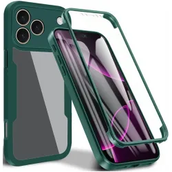 Phonesta Slim Protect 360 hoesje met Screenprotector voor Apple iPhone 17 Pro - Groen