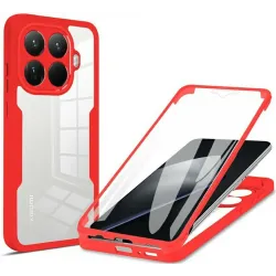 Phonesta Slim Protect 360 hoesje met Screenprotector voor Xiaomi 15T Pro - Rood