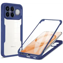 Phonesta Slim Protect 360 hoesje met Screenprotector voor Xiaomi Poco F8 Ultra - Blauw