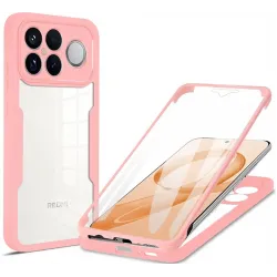 Phonesta Slim Protect 360 hoesje met Screenprotector voor Xiaomi Poco F8 Ultra - Roze