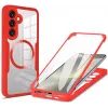 Phonesta Slim Protect 360 hoesje met Screenprotector en MagSafe voor Samsung Galaxy S24 FE - Rood