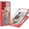 Phonesta Slim Protect 360 hoesje met Screenprotector en MagSafe voor Samsung Galaxy S24 Ultra - Rood