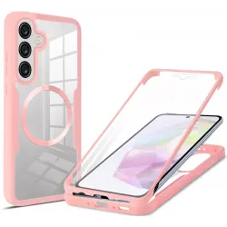 Phonesta Slim Protect 360 hoesje met Screenprotector en MagSafe voor Samsung Galaxy A36/A56 - Roze