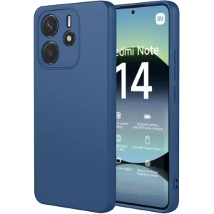 Phonesta Soft Silk Silicone Back Cover hoesje voor Xiaomi Redmi Note 14 4G 164.8mm - Donkerblauw