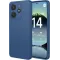 Phonesta Soft Silk Silicone Back Cover hoesje voor Xiaomi Redmi Note 14 4G 164.8mm - Donkerblauw