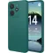 Phonesta Soft Silk Silicone Back Cover hoesje voor Xiaomi Redmi Note 14 4G 164.8mm - Donkergroen