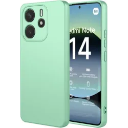 Phonesta Soft Silk Silicone Back Cover hoesje voor Xiaomi Redmi Note 14 4G 164.8mm - Matcha Green