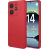 Phonesta Soft Silk Silicone Back Cover hoesje voor Xiaomi Redmi Note 14 4G 164.8mm - Rood