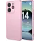 Phonesta Soft Silk Silicone Back Cover hoesje voor Xiaomi Redmi Note 14 4G 164.8mm - Roze