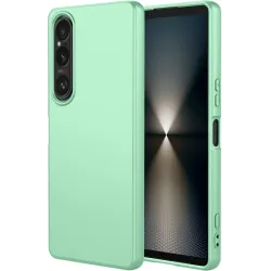 Phonesta Soft Silk Silicone Back Cover hoesje voor Sony Xperia 1 VII - Matcha Green