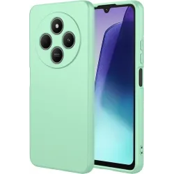 Phonesta Soft Silk Silicone Back Cover hoesje voor Xiaomi Redmi 14C / Xiaomi Poco C75 - Matcha Green