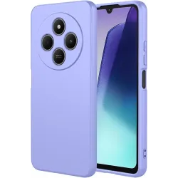 Phonesta Soft Silk Silicone Back Cover hoesje voor Xiaomi Redmi 14C / Xiaomi Poco C75 - Paars