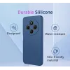 Phonesta Soft Silk Silicone Back Cover hoesje voor Xiaomi Redmi 14C / Xiaomi Poco C75 - Paars 2