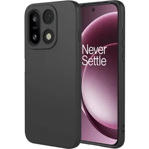 Phonesta Soft Silk Silicone Back Cover hoesje voor OnePlus 15 - Zwart