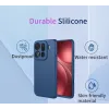 Phonesta Soft Silk Silicone Back Cover hoesje voor Oppo Find X9 Pro - Donkerblauw 5