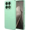 Phonesta Soft Silk Silicone Back Cover hoesje voor Xiaomi 15T - Matcha Green