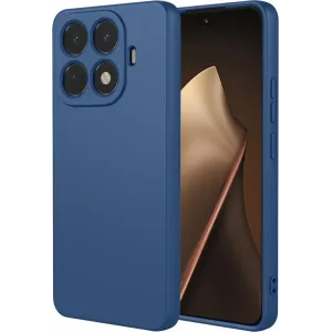 Phonesta Soft Silk Silicone Back Cover hoesje voor Xiaomi 15T Pro - Donkerblauw