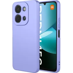 Phonesta Soft Silk Silicone Back Cover hoesje voor Xiaomi Redmi 15C / Xiaomi Poco C85 - Paars