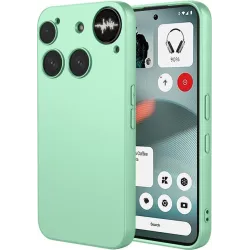Phonesta Soft Silk Silicone Back Cover hoesje voor Nothing Phone (3) - Matcha Green