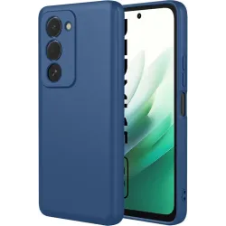 Phonesta Soft Silk Silicone Back Cover hoesje voor Xiaomi Redmi 15 - Donkerblauw