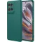 Phonesta Soft Silk Silicone Back Cover hoesje voor Motorola Edge 60 Neo/Edge 50 Neo / ThinkPhone 25 - Donkergroen