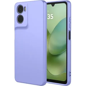 Phonesta Soft Silk Silicone Back Cover hoesje voor Motorola Moto G06/G06 Power - Paars