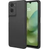 Phonesta Soft Silk Silicone Back Cover hoesje voor Motorola Moto G06/G06 Power - Zwart