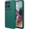 Phonesta Soft Silk Silicone Back Cover hoesje voor Motorola Moto G56 - Donkergroen