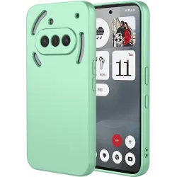 Phonesta Soft Silk Silicone Back Cover hoesje voor Nothing Phone (3a) - Matcha Green