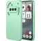 Phonesta Soft Silk Silicone Back Cover hoesje voor Nothing Phone (3a) - Matcha Green