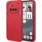 Phonesta Soft Silk Silicone Back Cover hoesje voor Nothing Phone (3a) - Rood
