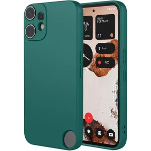Phonesta Soft Silk Silicone Back Cover hoesje voor Nothing CMF Phone 2 Pro - Donkergroen