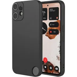 Phonesta Soft Silk Silicone Back Cover hoesje voor Nothing CMF Phone 2 Pro - Zwart