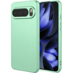 Phonesta Soft Silk Silicone Back Cover hoesje voor Google Pixel 10 / 10 Pro - Matcha Green
