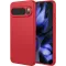 Phonesta Soft Silk Silicone Back Cover hoesje voor Google Pixel 10 / 10 Pro - Rood