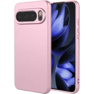 Phonesta Soft Silk Silicone Back Cover hoesje voor Google Pixel 10 / 10 Pro - Roze