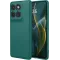 Phonesta Soft Silk Silicone Back Cover hoesje voor Motorola Edge 60 Pro - Donkergroen