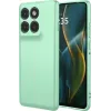Phonesta Soft Silk Silicone Back Cover hoesje voor Motorola Edge 60 Pro - Matcha Green