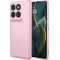Phonesta Soft Silk Silicone Back Cover hoesje voor Motorola Edge 60 Pro - Roze
