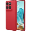 Phonesta Soft Silk Silicone Back Cover hoesje voor Motorola Edge 60 / Edge 60 Fusion - Rood