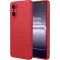 Phonesta Soft Silk Silicone Back Cover hoesje voor OnePlus Nord CE5 - Rood