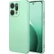 Phonesta Soft Silk Silicone Back Cover hoesje voor Oppo Reno14 - Matcha Green