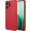Phonesta Soft Silk Silicone Back Cover hoesje voor Oppo Reno14 - Rood